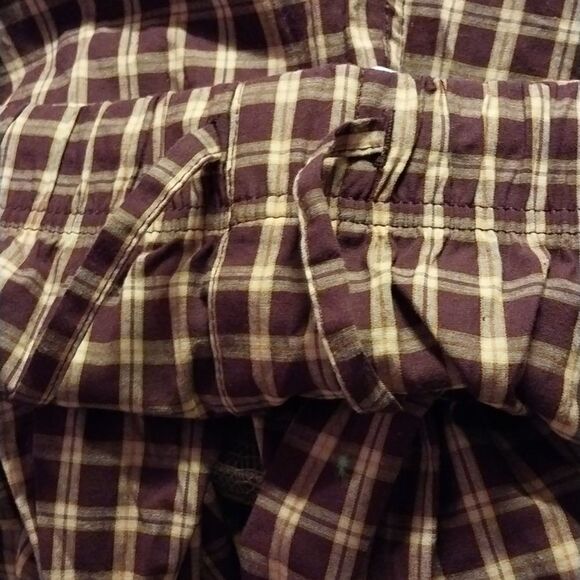 NWT Men's  Plum Plaid Poplin Pajama Pants - Goodfellow & Co  Size L - Picture 5 of 9